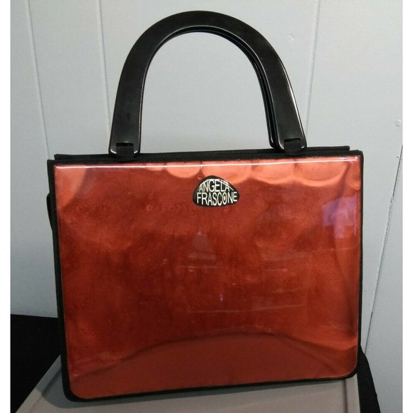 Angela Frascone Handbag Purse w. Removable Shoulder Strap - Picture 2 of 11